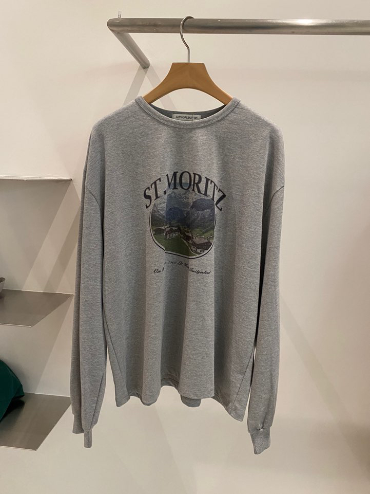 BOUTIQUE SEOUL-P韓國代購㊣女士新款休閑真品熱賣長袖T恤ANDMORE BUTTON長袖T恤圖色2