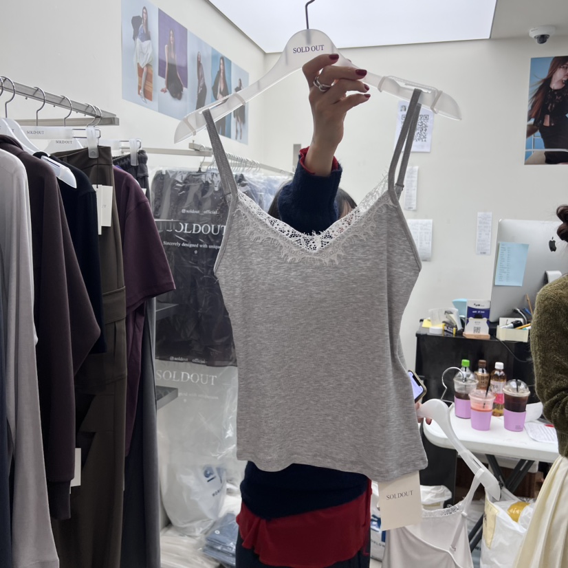 SOLD OUT韓國代購㊣女士新款真品休閑熱賣推薦人氣吊帶背心SOLD OUT吊帶/背心圖色2