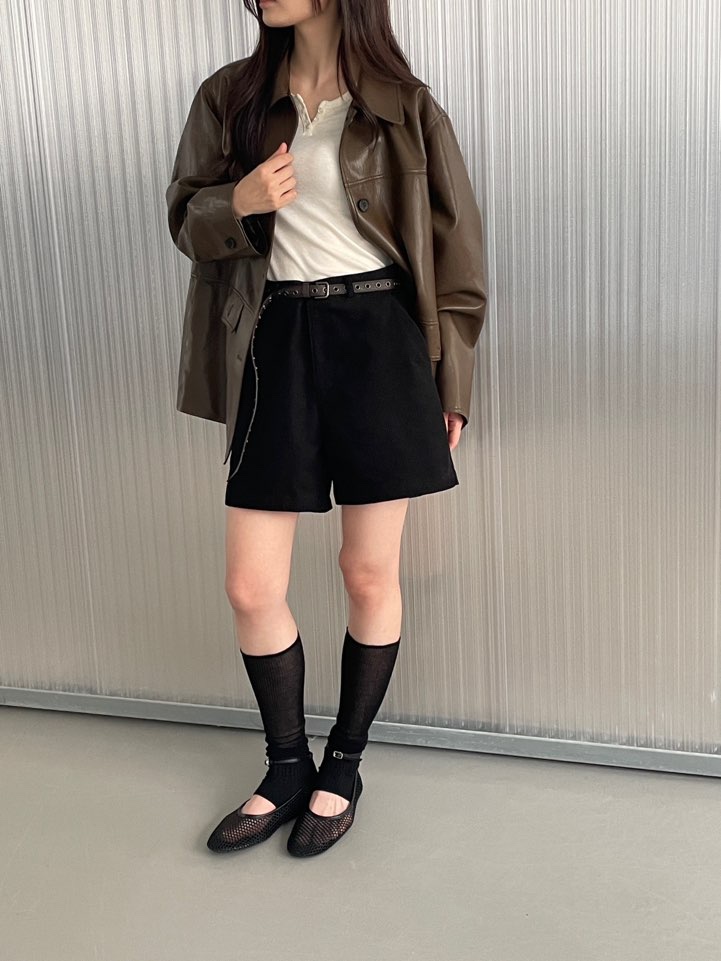 BOUTIQUE SEOUL-P東大門㊣直郵女士新款職業熱賣推薦短褲ANDMORE BUTTON短褲