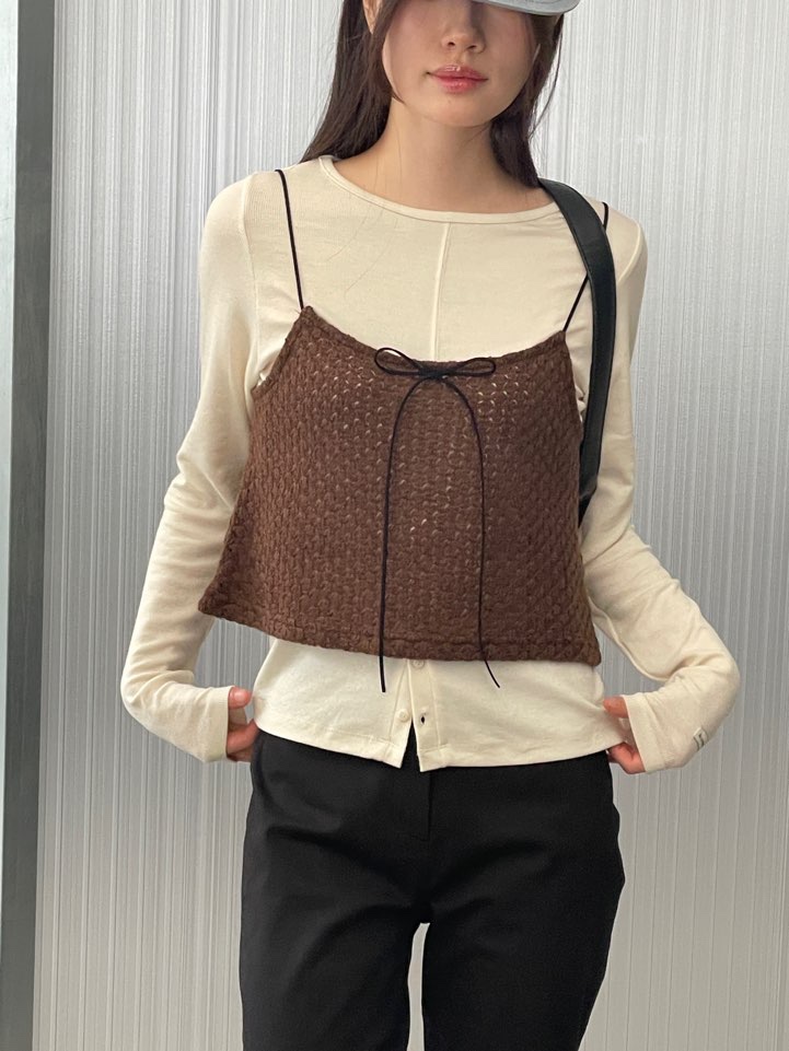 BOUTIQUE SEOUL-P韓國代購㊣女裝新款時尚25秋冬長袖T恤雙面ANDMORE BUTTON長袖T恤