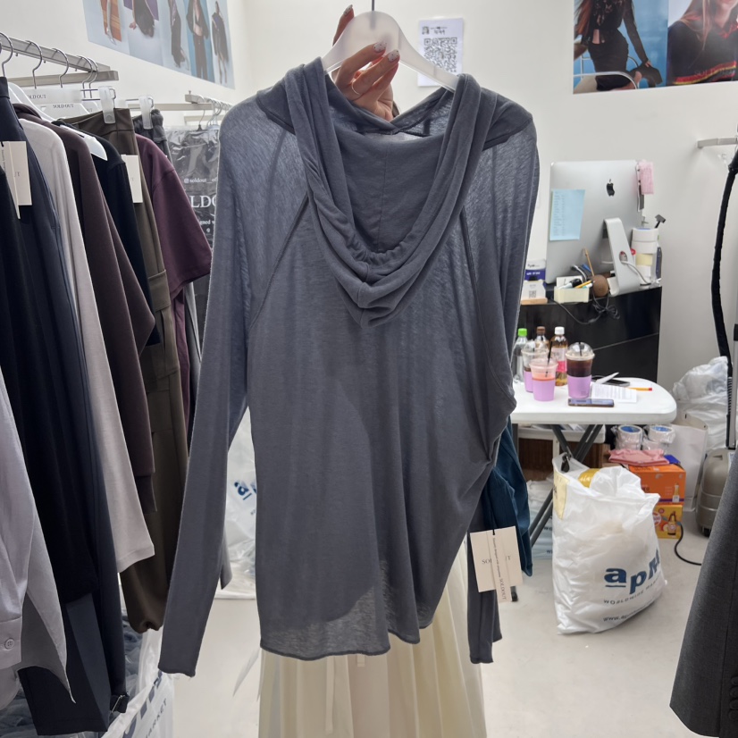 SOLD OUT韓國直郵㊣女士新品休閑推薦熱賣職業人氣長袖T恤SOLD OUT長袖T恤