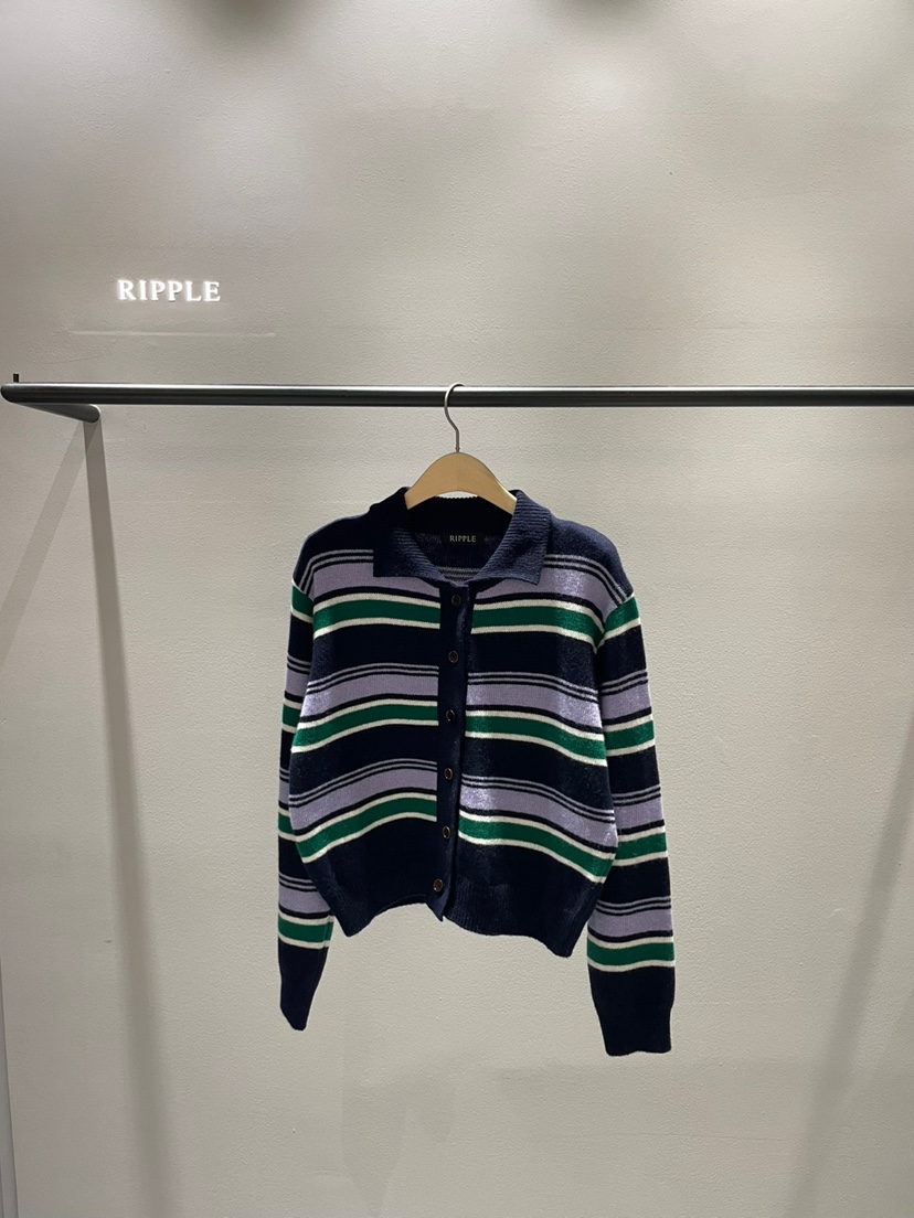 RIPPLE韓國直郵㊣女裝新款真品職業熱賣休閑推薦針織衫開衫RIPPLE針織衫圖色1