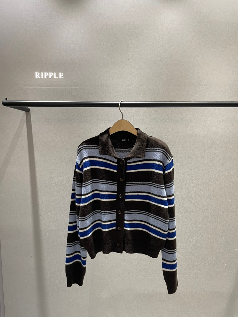 RIPPLE韓國直郵㊣女裝新款真品職業熱賣休閑推薦針織衫開衫RIPPLE針織衫圖色2