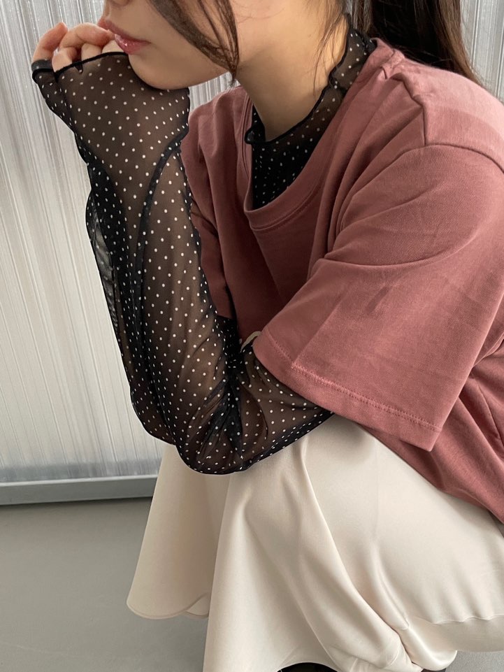 BOUTIQUE SEOUL-P韓國代購㊣女裝新款推薦人氣長袖T恤透視ANDMORE BUTTON長袖T恤
