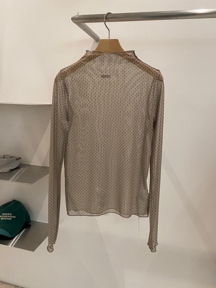 BOUTIQUE SEOUL-P韓國代購㊣女裝新款推薦人氣長袖T恤透視ANDMORE BUTTON長袖T恤圖色1