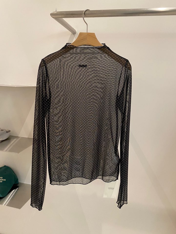 BOUTIQUE SEOUL-P韓國代購㊣女裝新款推薦人氣長袖T恤透視ANDMORE BUTTON長袖T恤圖色3