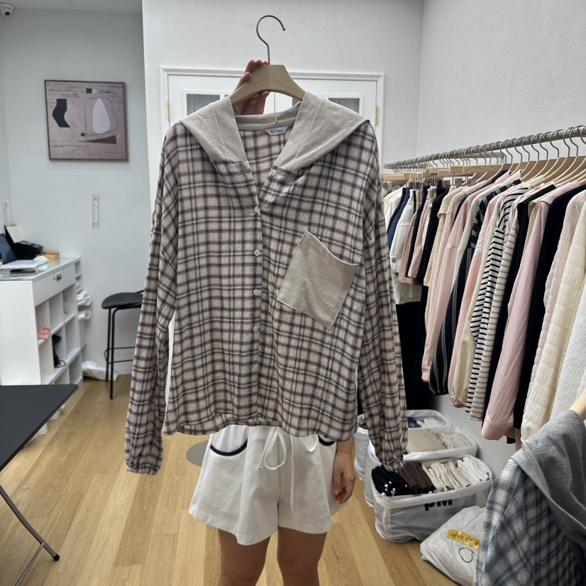 RE:FRESH-L韓國直郵㊣女裝新品25秋冬時尚休閑真品襯衫蕾絲衫RE:FRESH襯衫/蕾絲衫圖色1