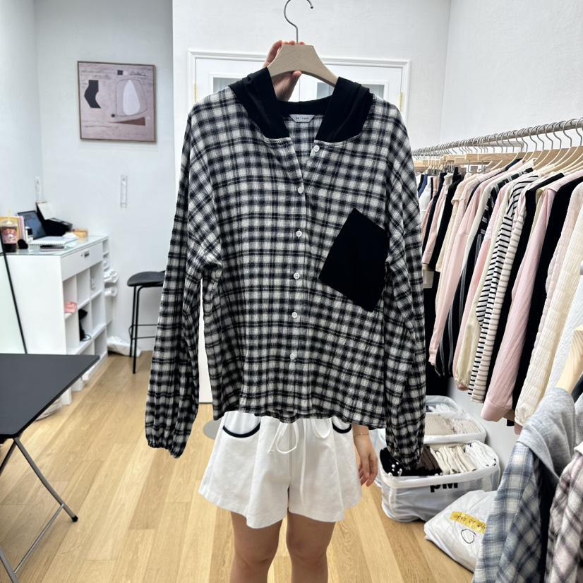 RE:FRESH-L韓國直郵㊣女裝新品25秋冬時尚休閑真品襯衫蕾絲衫RE:FRESH襯衫/蕾絲衫圖色2