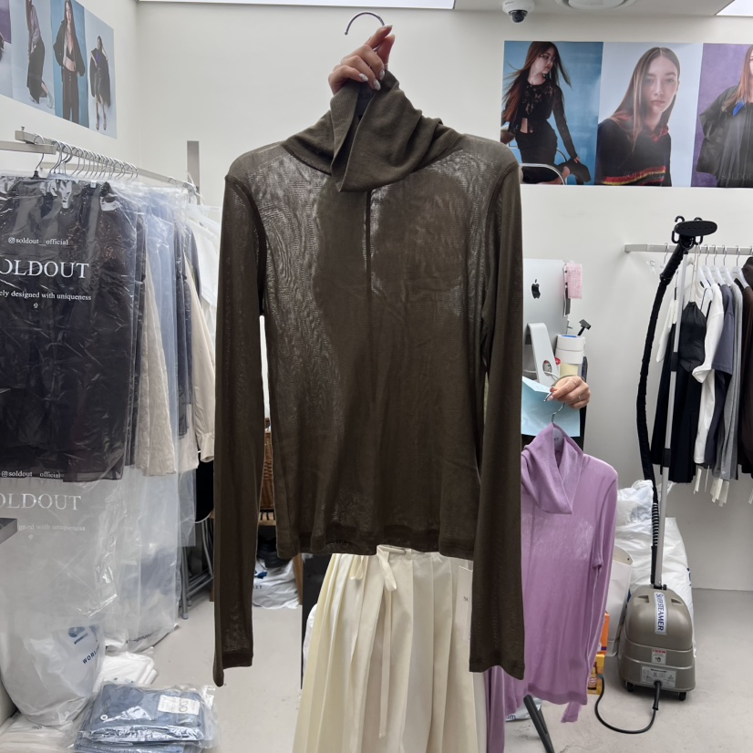 SOLD OUT韓國直郵㊣女裝新品人氣熱賣時尚推薦職業長袖T恤SOLD OUT長袖T恤圖色3