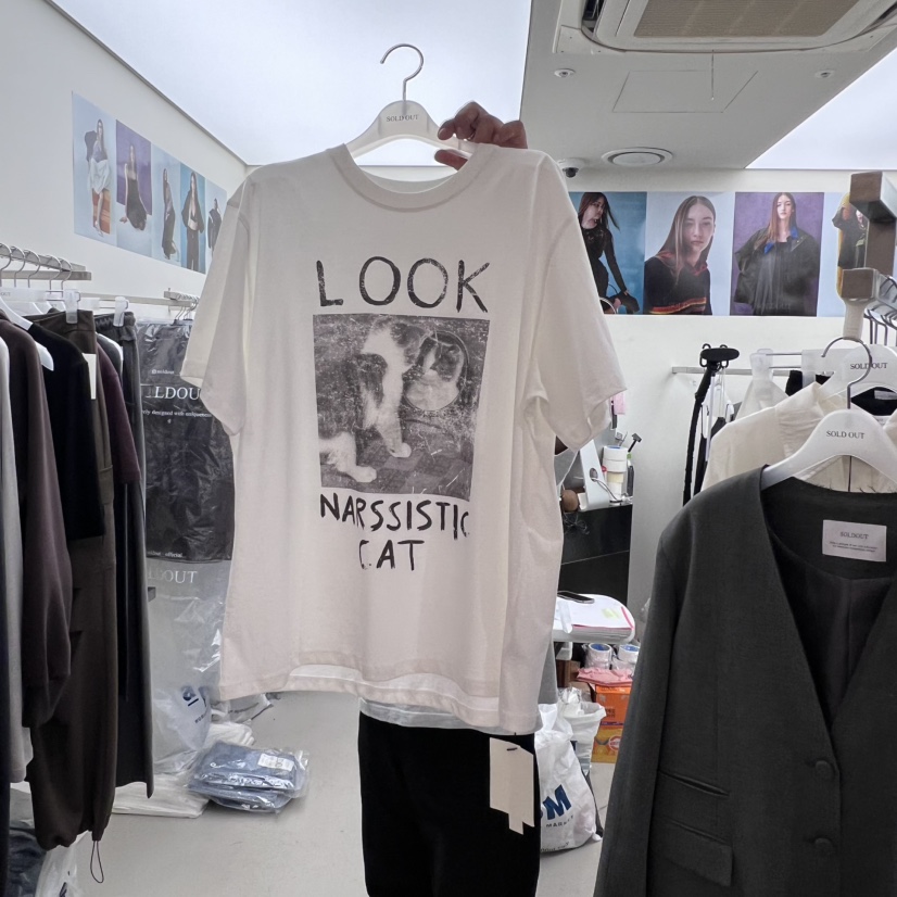SOLD OUT東大門㊣實拍女士新款職業25秋冬休閑推薦人氣T恤SOLD OUTT恤圖色1