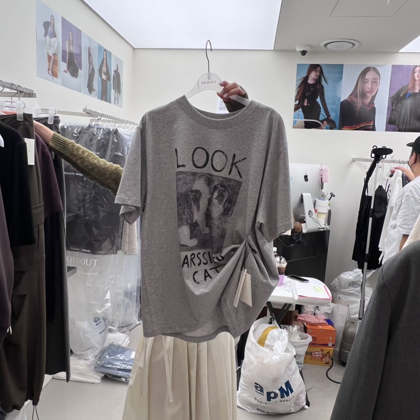 SOLD OUT東大門㊣實拍女士新款職業25秋冬休閑推薦人氣T恤SOLD OUTT恤圖色3