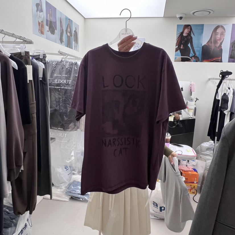 SOLD OUT東大門㊣實拍女士新款職業25秋冬休閑推薦人氣T恤SOLD OUTT恤圖色4