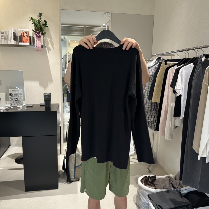 MEMO CLASSIC韓國直郵㊣女士新款人氣25秋冬職業推薦長袖T恤MEMO CLASSIC長袖T恤