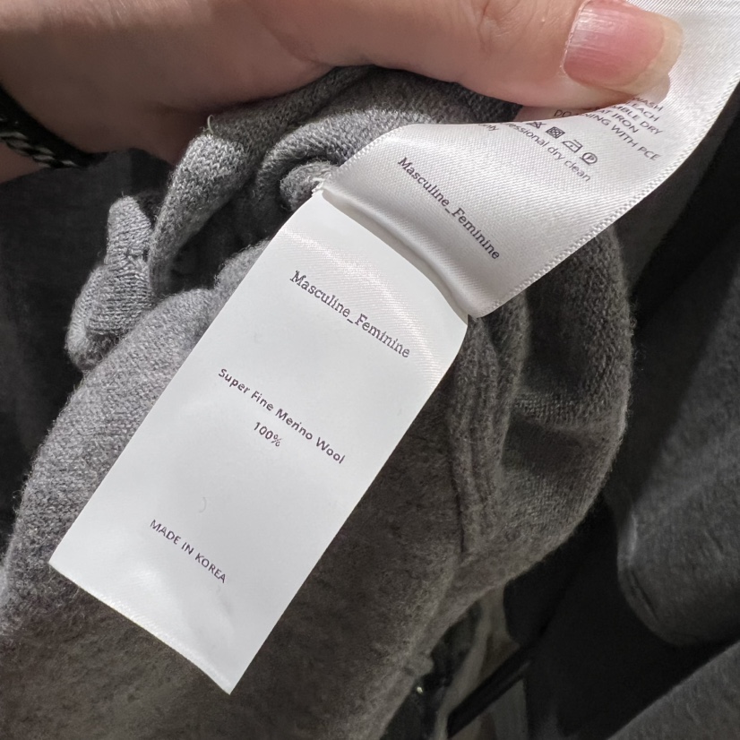 MASCULINE東大門㊣實拍女裝新品人氣連衣裙美利奴羊毛含腰帶MASCULINE連衣裙