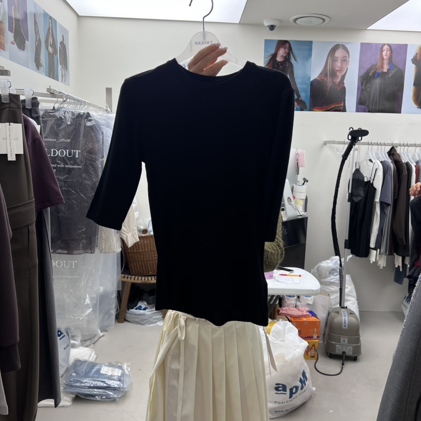 SOLD OUT韓國直郵㊣女裝新品25秋冬推薦時尚休閑職業人氣T恤SOLD OUTT恤圖色3