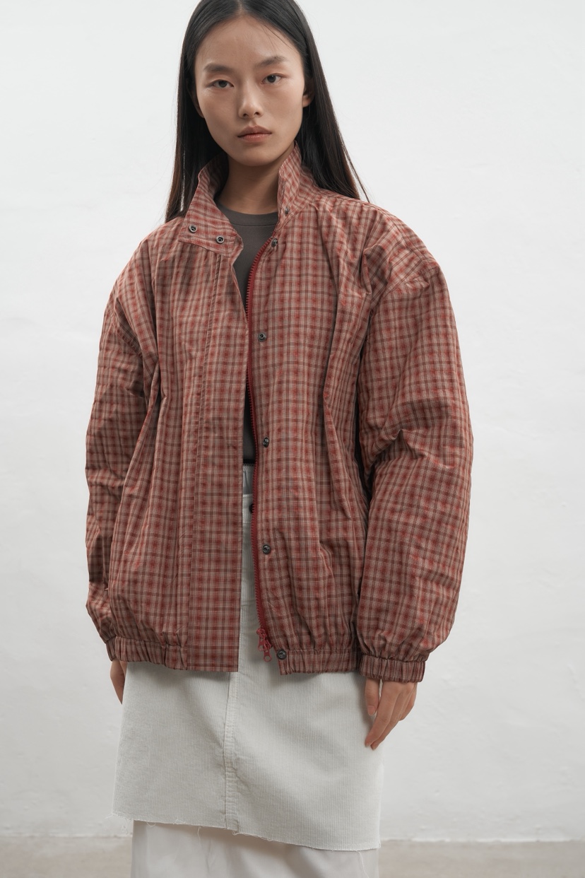 JEONG GAM STUDIOS東大門㊣直郵女裝新品推薦人氣夾克格紋JEONG GAM夾克