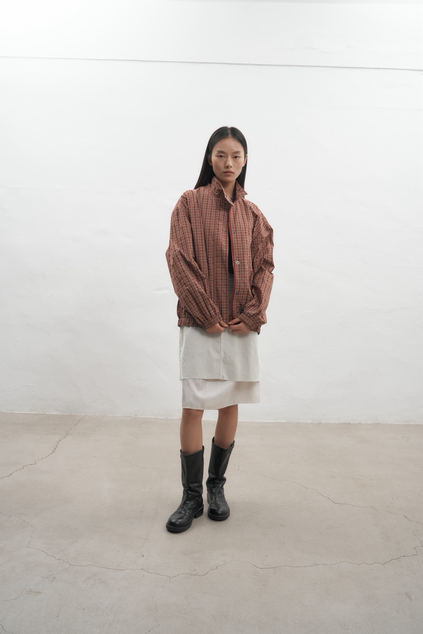 JEONG GAM STUDIOS東大門㊣直郵女裝新品推薦人氣夾克格紋JEONG GAM夾克
