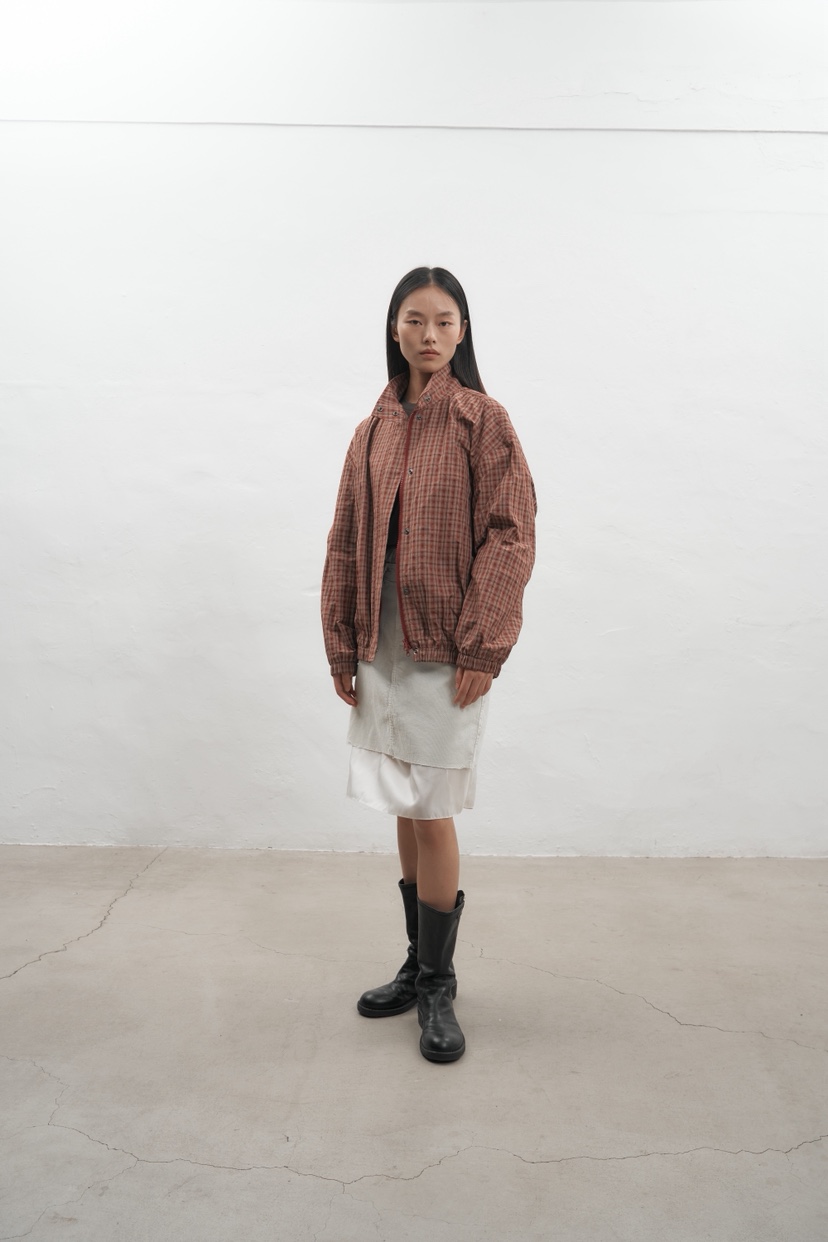 JEONG GAM STUDIOS東大門㊣直郵女裝新品推薦人氣夾克格紋JEONG GAM夾克