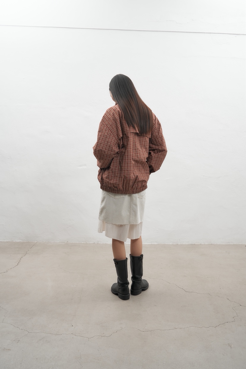 JEONG GAM STUDIOS東大門㊣直郵女裝新品推薦人氣夾克格紋JEONG GAM夾克