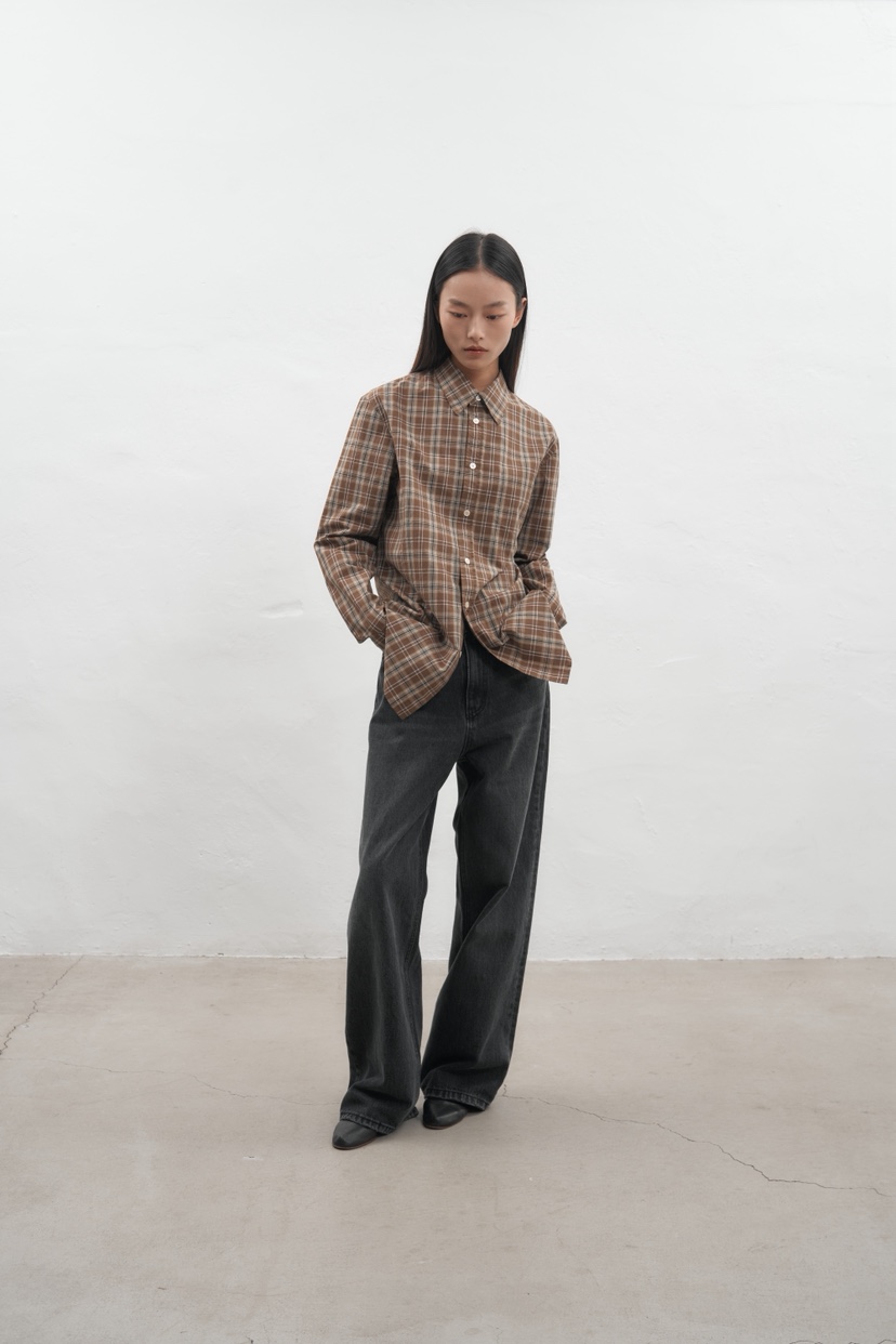 JEONG GAM STUDIOS東大門㊣直郵女士新款25秋冬襯衫蕾絲衫JEONG GAM襯衫/蕾絲衫