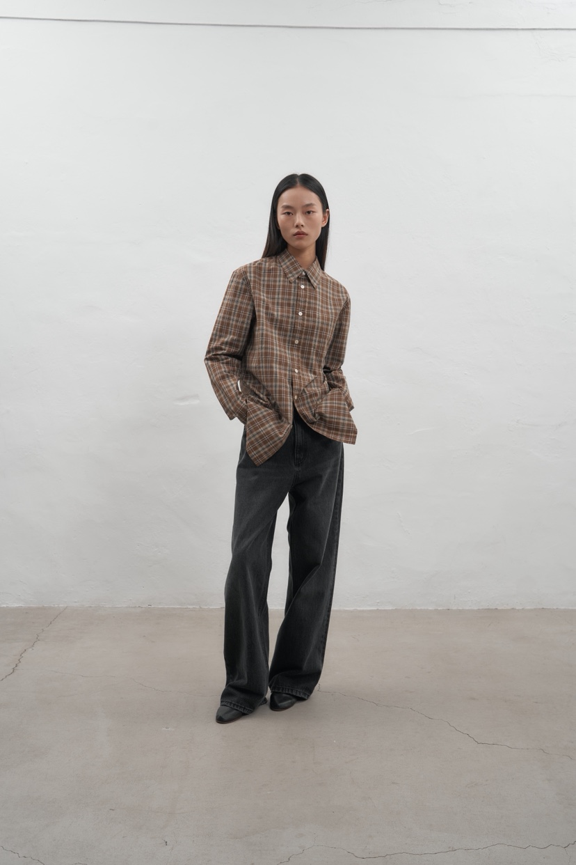 JEONG GAM STUDIOS東大門㊣直郵女士新款25秋冬襯衫蕾絲衫JEONG GAM襯衫/蕾絲衫