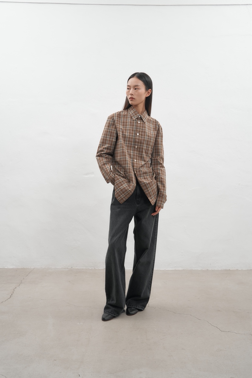 JEONG GAM STUDIOS東大門㊣直郵女士新款25秋冬襯衫蕾絲衫JEONG GAM襯衫/蕾絲衫