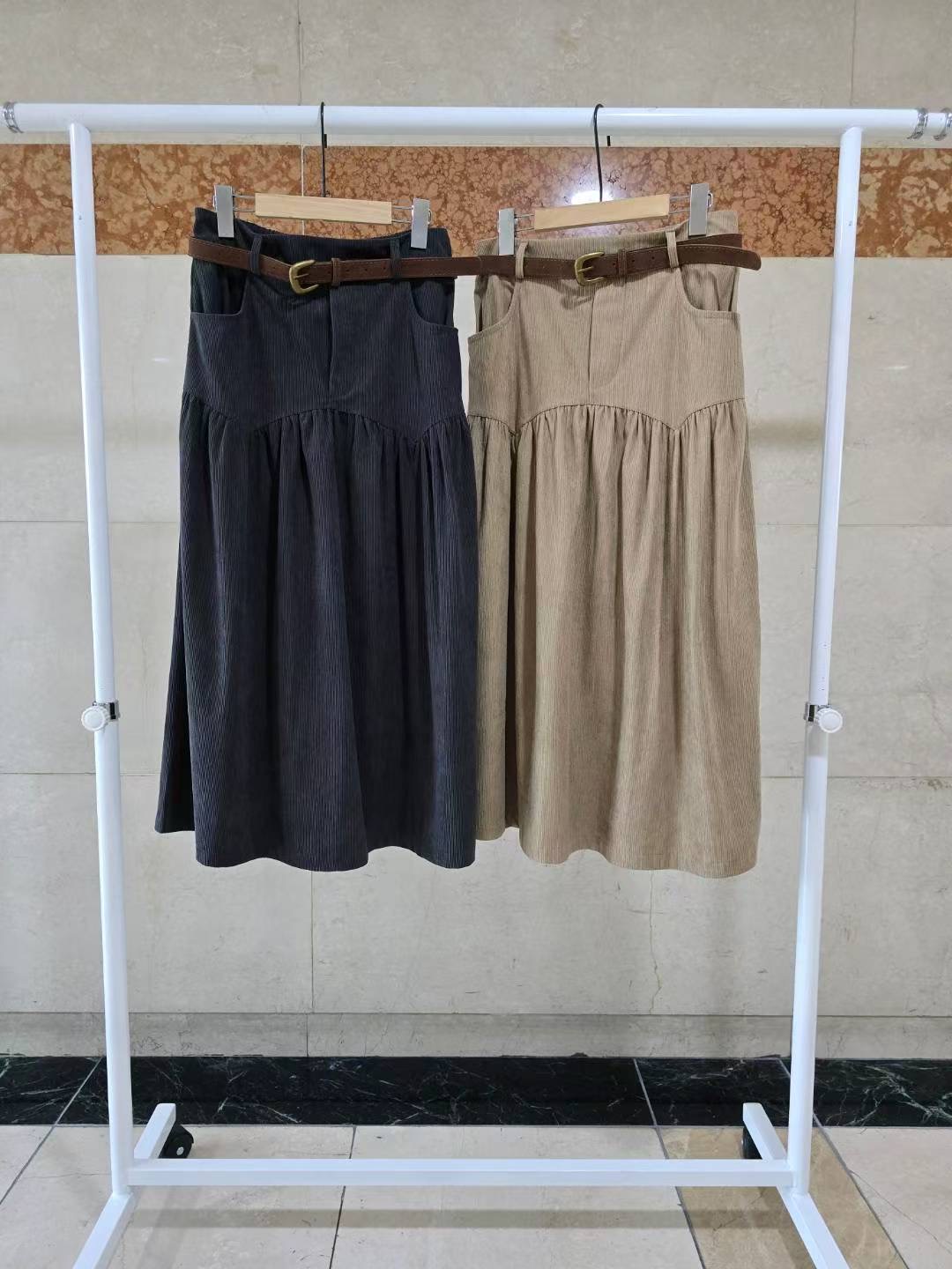 FRANCO3韓國直郵㊣女士新品25秋冬人氣推薦熱賣長裙不含腰帶FRANCO3長裙