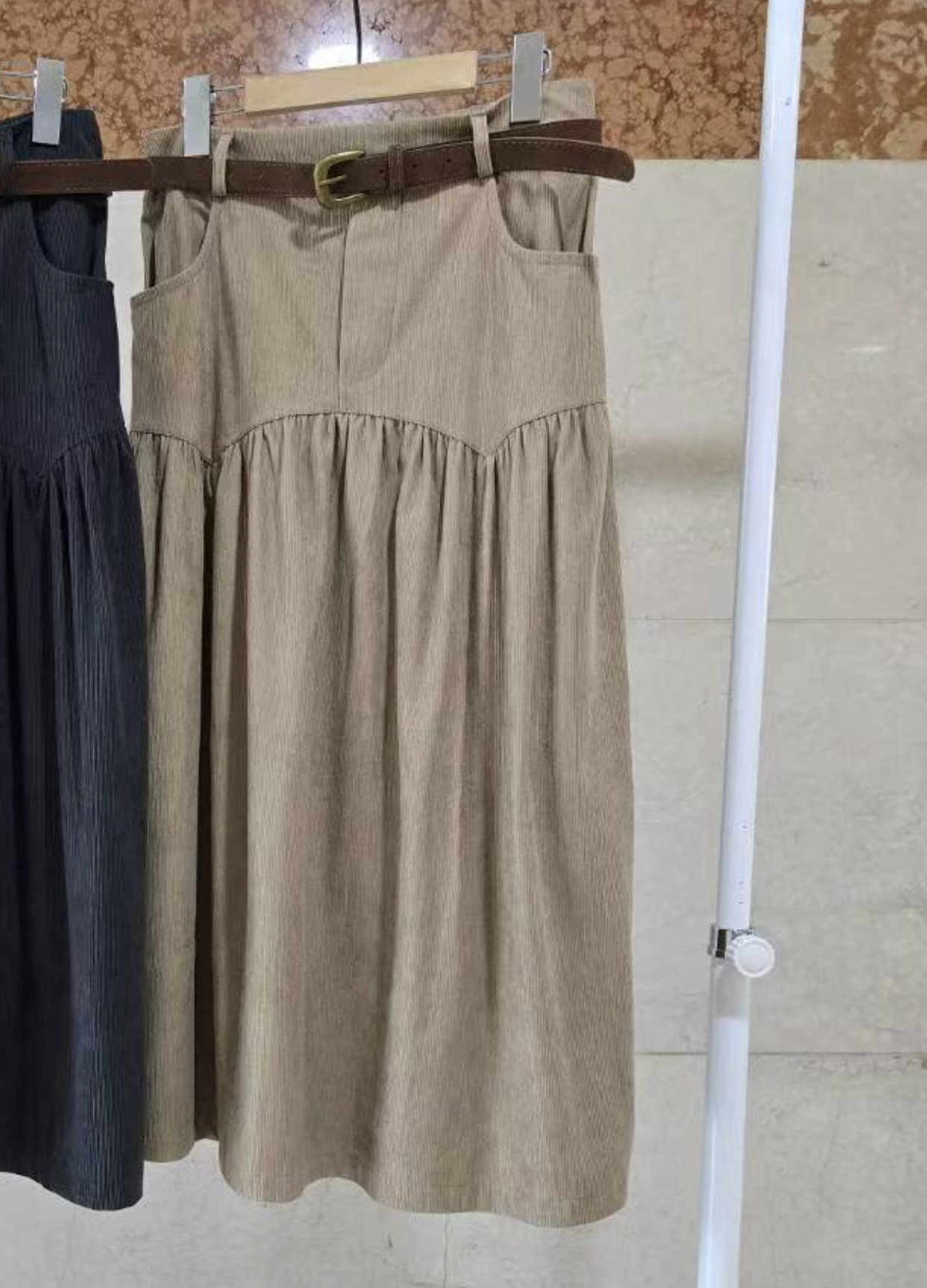 FRANCO3韓國直郵㊣女士新品25秋冬人氣推薦熱賣長裙不含腰帶FRANCO3長裙圖色2