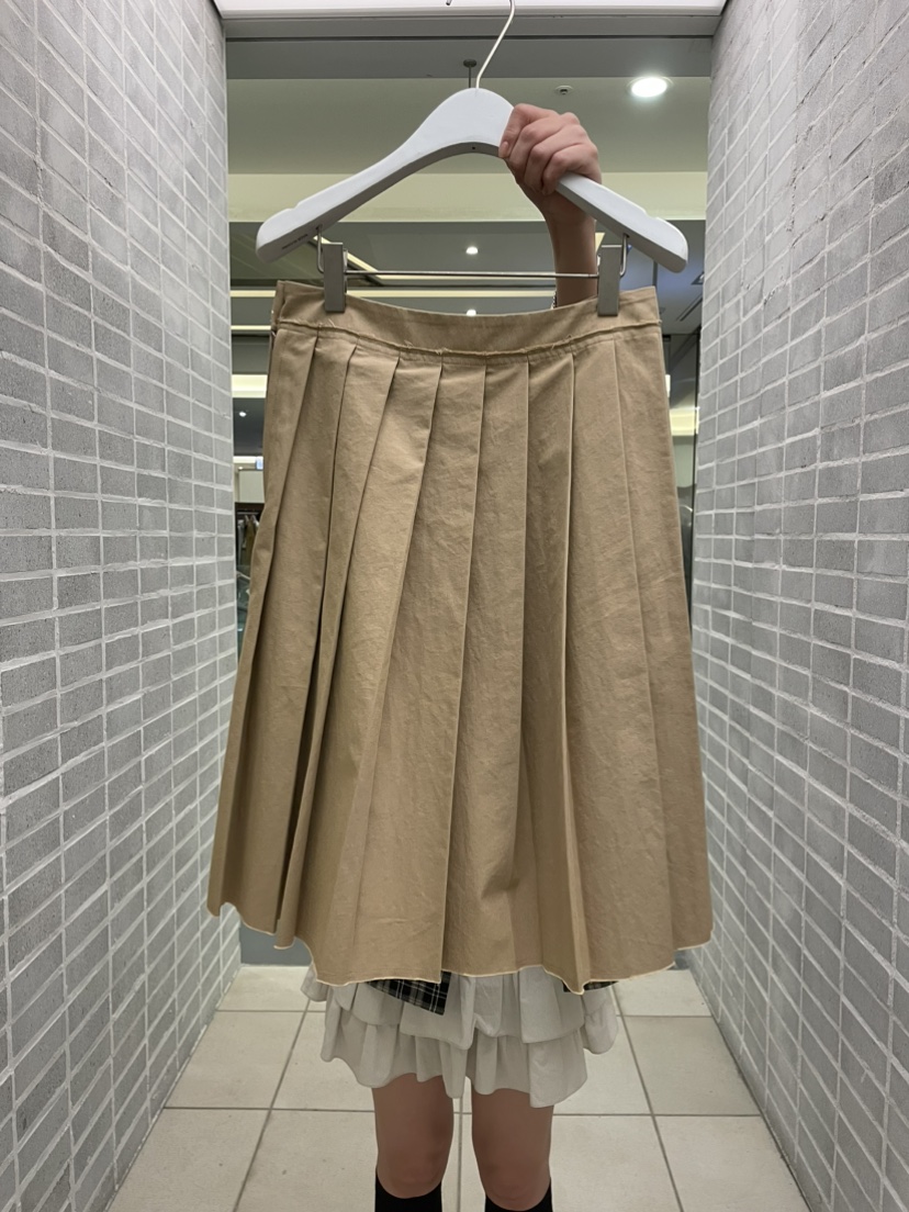 JEONG GAM STUDIOS東大門㊣實拍女士新品25秋冬半身裙中短裙褶皺JEONG GAM半身裙/中短裙