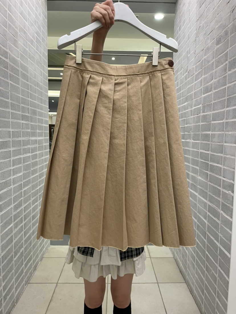 JEONG GAM STUDIOS東大門㊣實拍女士新品25秋冬半身裙中短裙褶皺JEONG GAM半身裙/中短裙圖色1