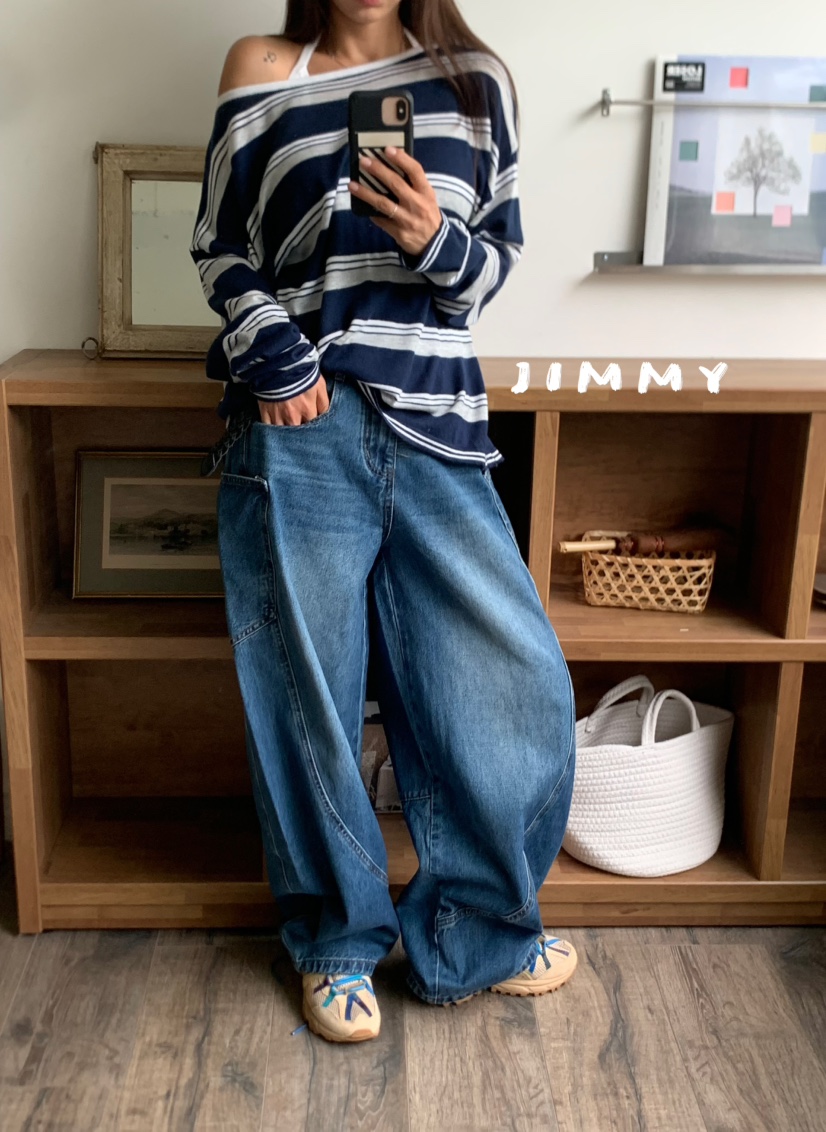 JIMMY東大門㊣實拍女裝新品熱賣人氣職業推薦時尚真品牛仔褲JIMMY/REMAKE牛仔褲