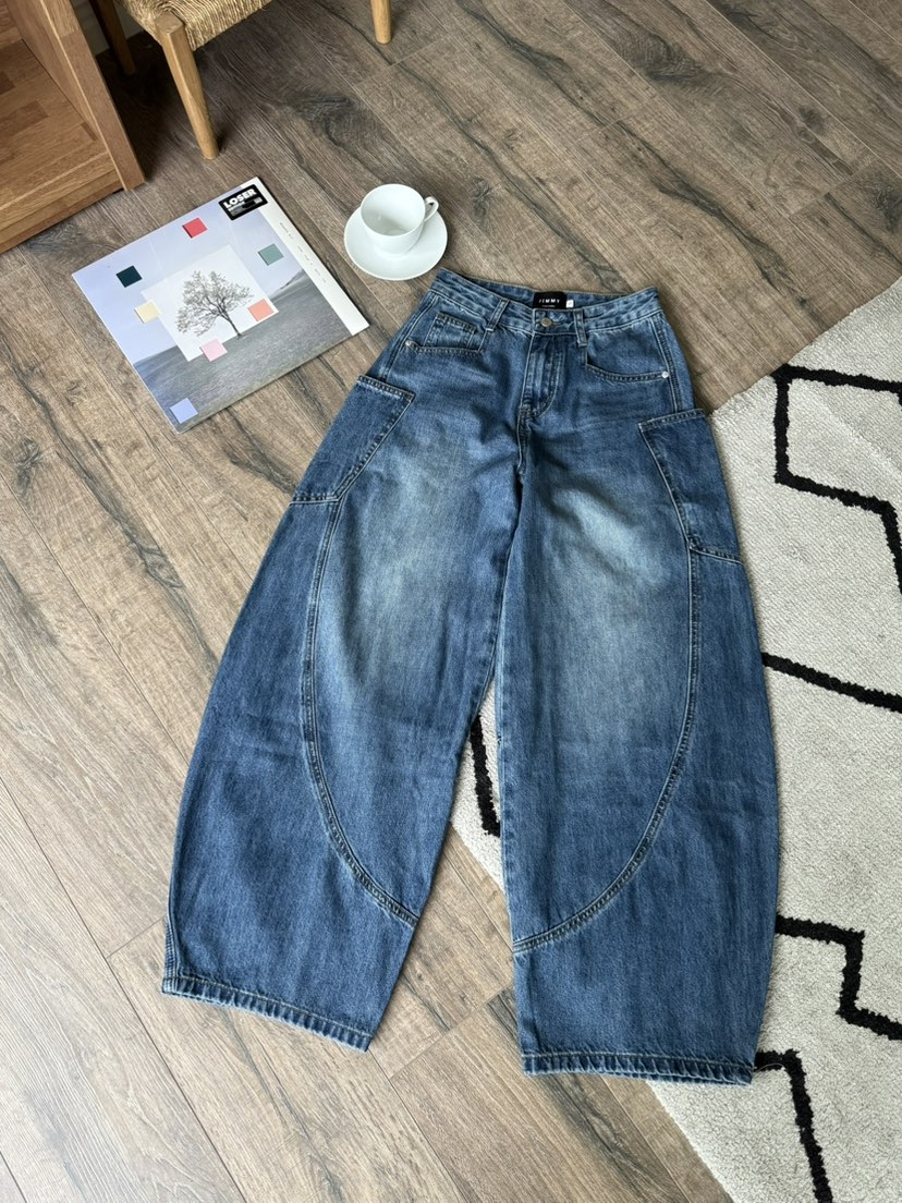 JIMMY東大門㊣實拍女裝新品熱賣人氣職業推薦時尚真品牛仔褲JIMMY/REMAKE牛仔褲圖色1