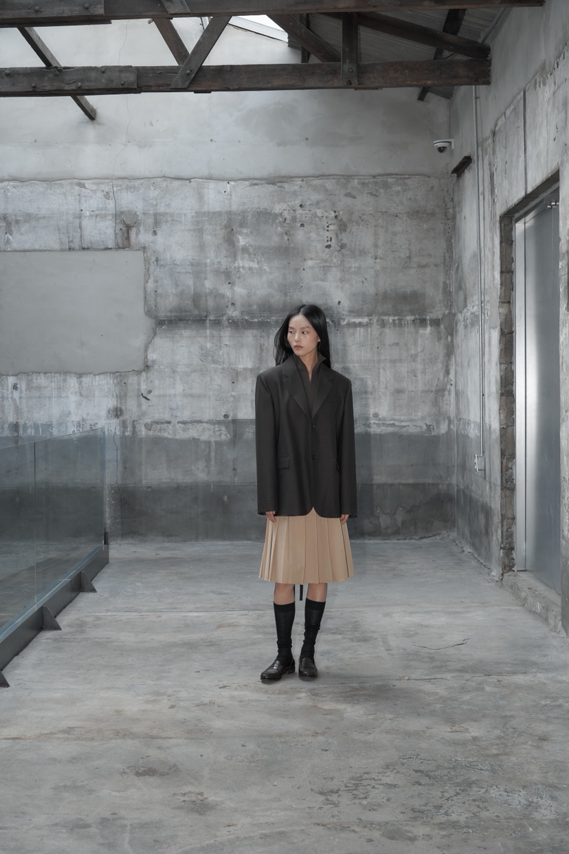 JEONG GAM STUDIOS東大門㊣代購女士新款時尚休閑夾克羊毛JEONG GAM夾克