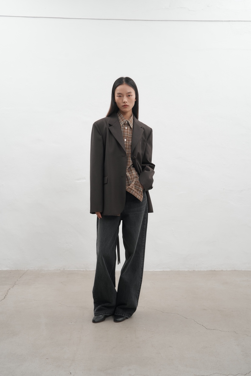JEONG GAM STUDIOS東大門㊣代購女士新款時尚休閑夾克羊毛JEONG GAM夾克