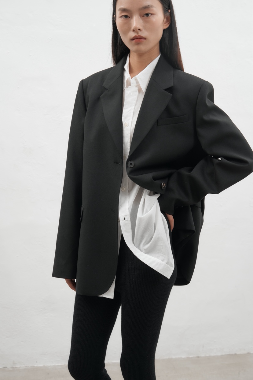 JEONG GAM STUDIOS東大門㊣代購女士新款時尚休閑夾克羊毛JEONG GAM夾克