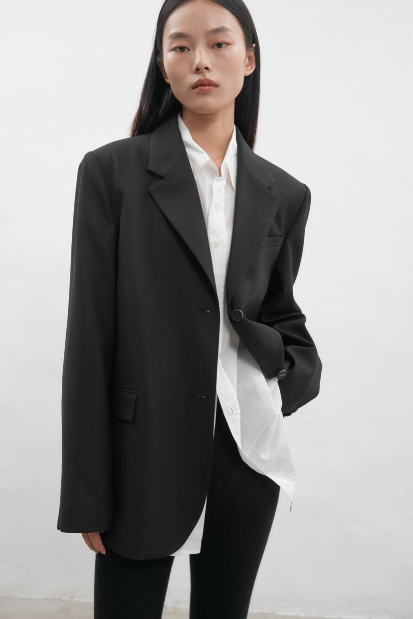 JEONG GAM STUDIOS東大門㊣代購女士新款時尚休閑夾克羊毛JEONG GAM夾克