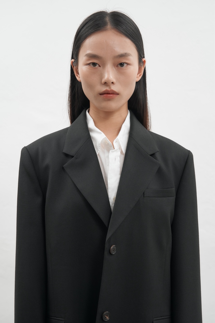 JEONG GAM STUDIOS東大門㊣代購女士新款時尚休閑夾克羊毛JEONG GAM夾克