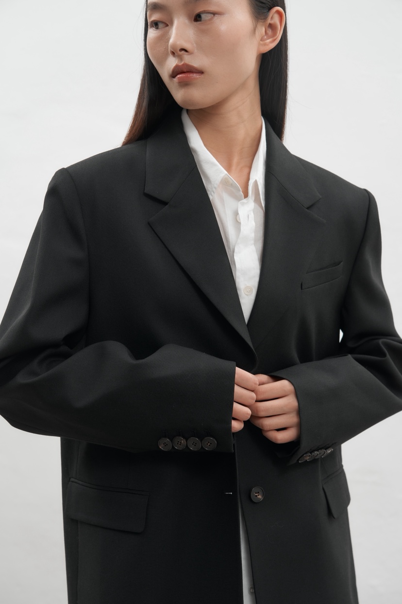 JEONG GAM STUDIOS東大門㊣代購女士新款時尚休閑夾克羊毛JEONG GAM夾克