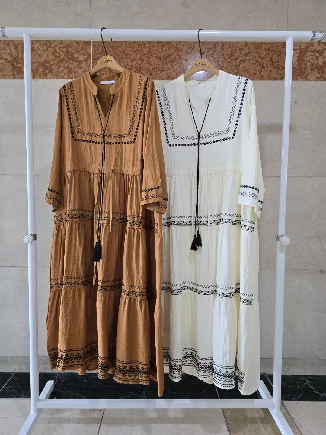 FRANCO3東大門㊣直郵女裝新品推薦人氣真品熱賣時尚休閑連衣裙FRANCO3連衣裙圖色2左二色