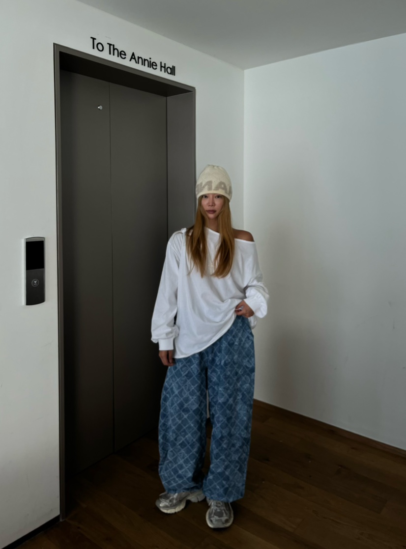LOVE PULL東大門㊣直郵女士新品時尚25秋冬人氣推薦牛仔褲LOVE PULL牛仔褲