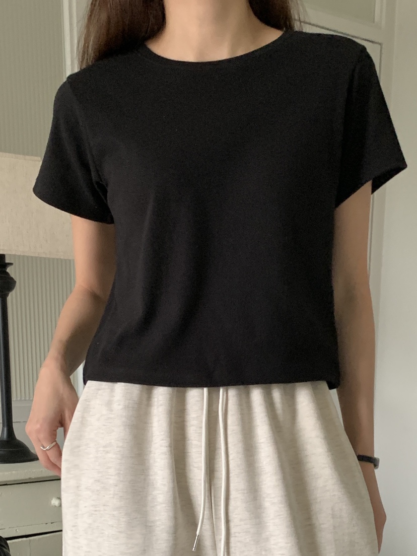 ROUGH韓國代購㊣女裝新款真品推薦職業25秋冬熱賣休閑人氣T恤ROUGHT恤圖色2