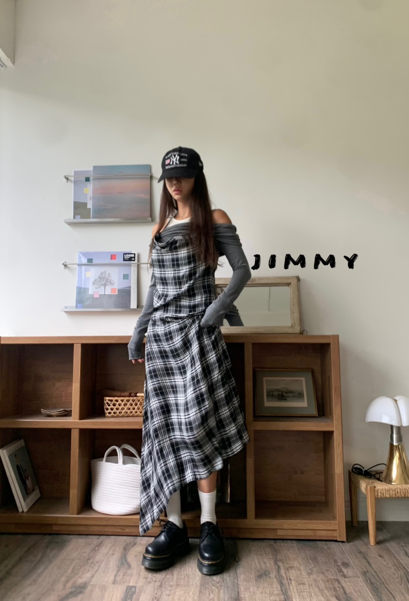 JIMMY東大門㊣實拍女士新品休閑推薦職業25秋冬人氣長袖T恤JIMMY/REMAKE長袖T恤