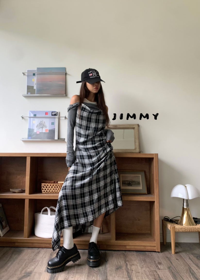 JIMMY東大門㊣實拍女士新品休閑推薦職業25秋冬人氣長袖T恤JIMMY/REMAKE長袖T恤