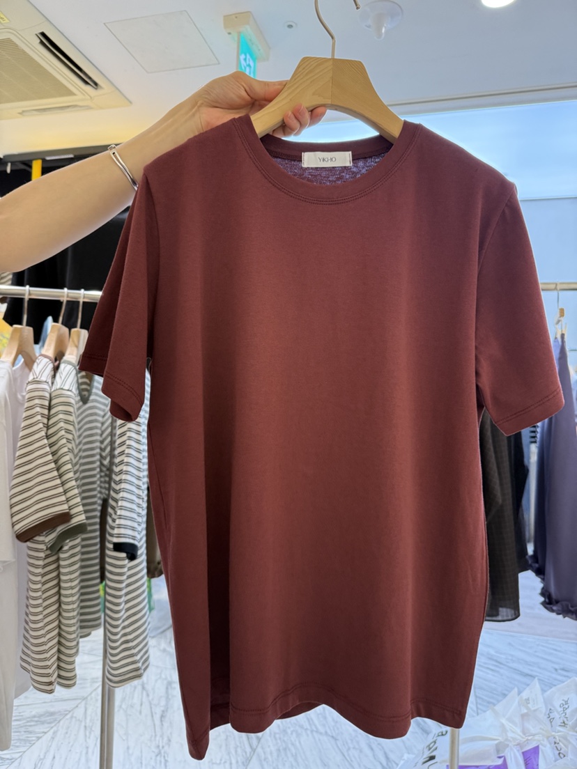 YIKHO STYLE韓國直郵㊣女裝新品職業時尚人氣熱賣休閑25秋冬T恤YIKHO STYLET恤圖色2