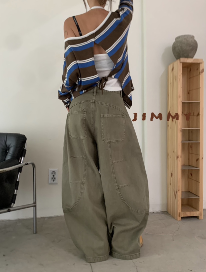 JIMMY韓國代購㊣女裝新款25秋冬職業熱賣推薦休閑套裝套裝條紋JIMMY/REMAKE套裝