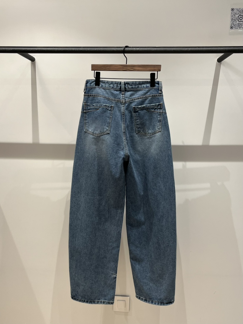 LOVE PULL韓國代購㊣女裝新品職業休閑真品25秋冬時尚牛仔褲LOVE PULL牛仔褲