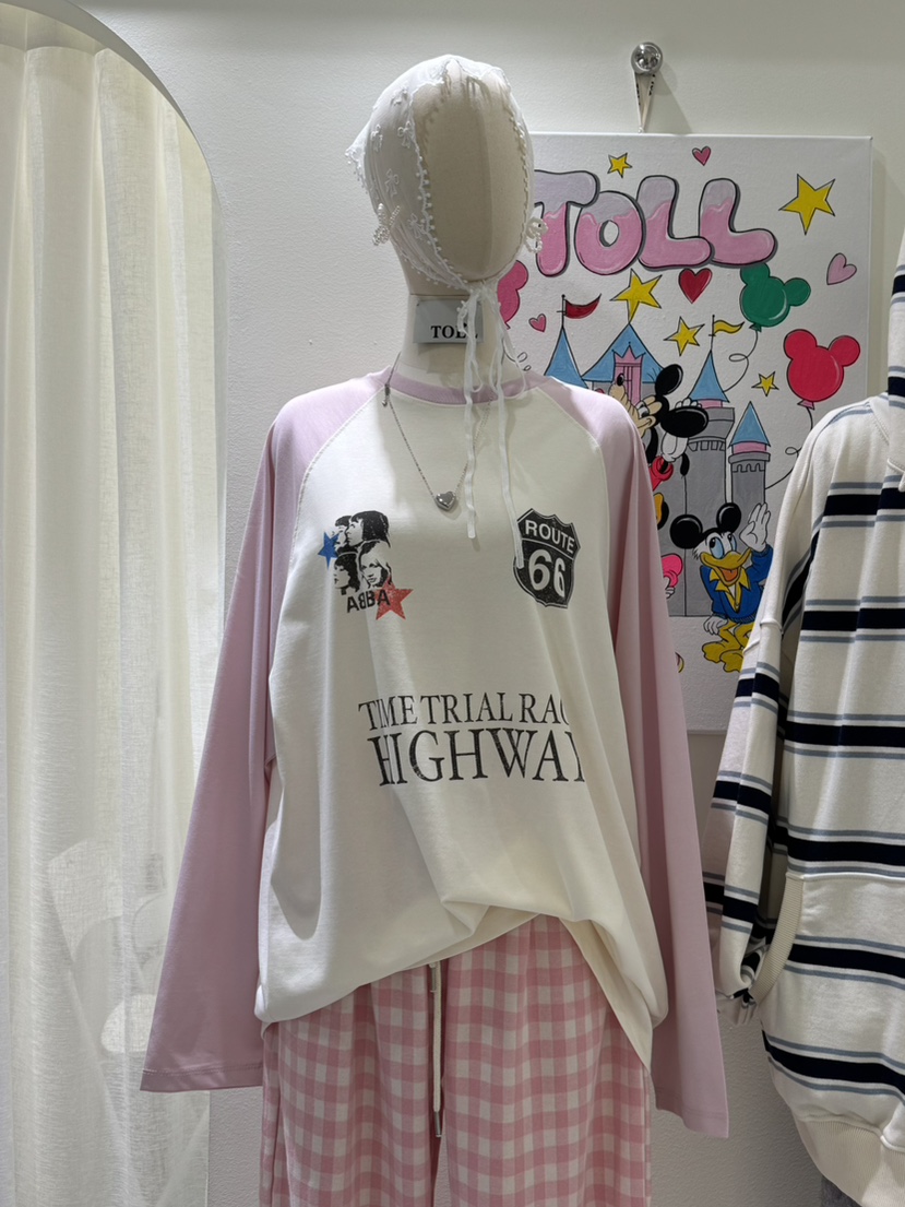 TOLL東大門㊣直郵女裝新款人氣休閑25秋冬職業時尚推薦長袖T恤TOLL長袖T恤