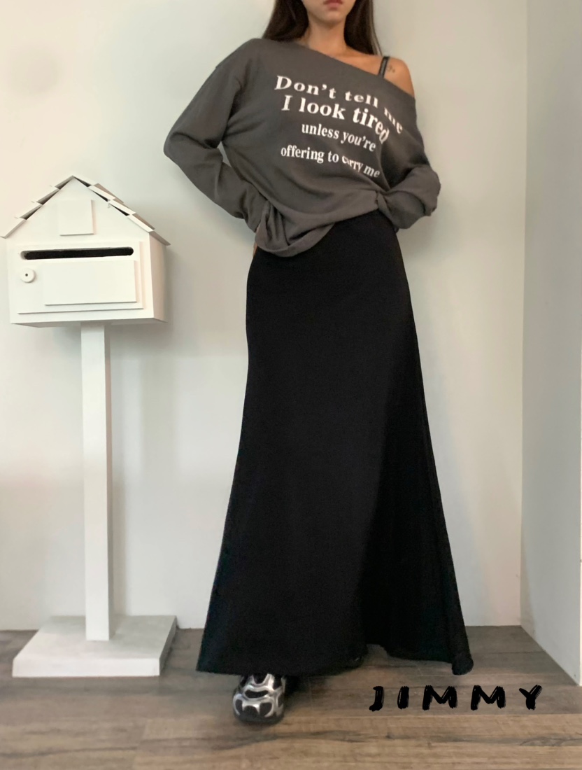 JIMMY韓國直郵㊣女裝新品休閑時尚熱賣25秋冬推薦人氣職業長裙JIMMY/REMAKE長裙