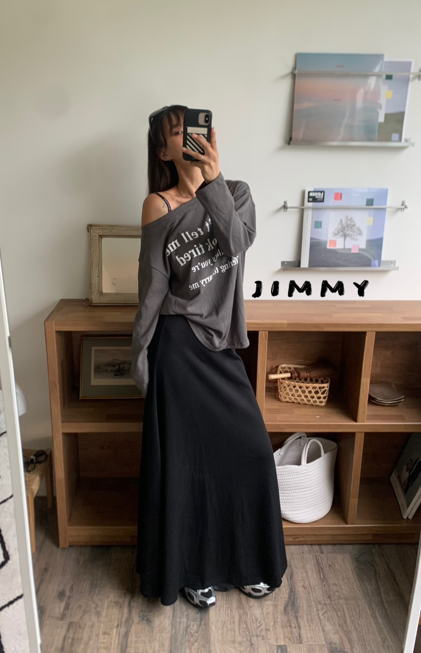 JIMMY韓國直郵㊣女裝新品休閑時尚熱賣25秋冬推薦人氣職業長裙JIMMY/REMAKE長裙