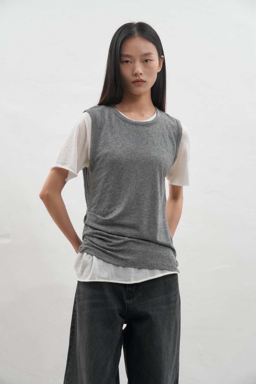 JEONG GAM STUDIOS韓國直郵㊣女士新品休閑真品25秋冬吊帶背心JEONG GAM吊帶/背心